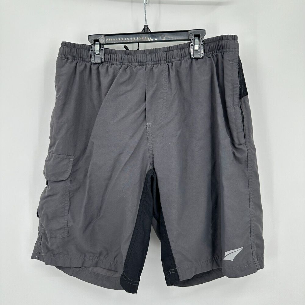 Ezrun Shorts Mens Large Gray‎ Mountain Bike Cycling Padded Sportswear Athletic
